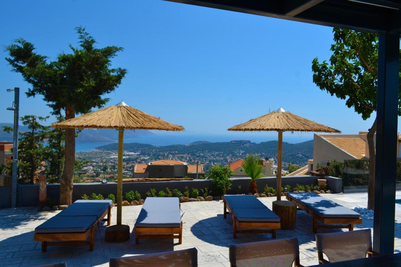 "Stergiou Luxury Apartment 2Nd Floor" Με Κοινη Πισινα Saronida 外观 照片