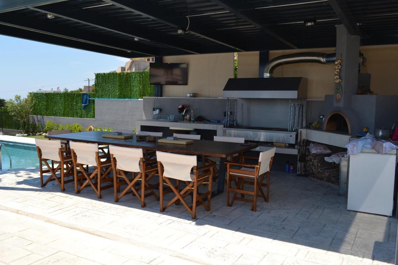 "Stergiou Luxury Apartment 2Nd Floor" Με Κοινη Πισινα Saronida 外观 照片