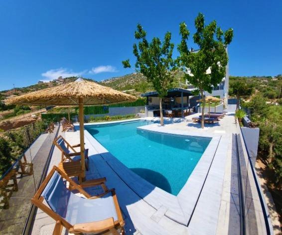 "Stergiou Luxury Apartment 2Nd Floor" Με Κοινη Πισινα Saronida 外观 照片