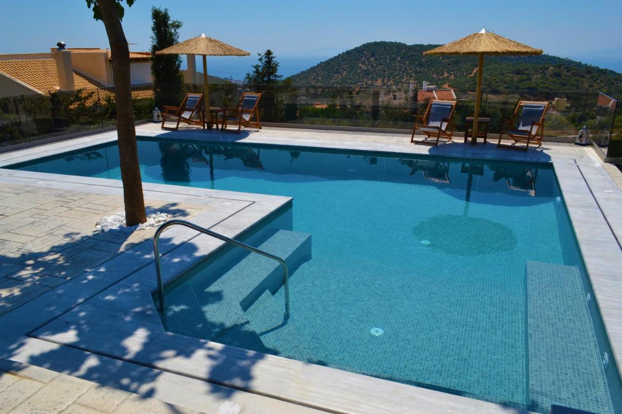 "Stergiou Luxury Apartment 2Nd Floor" Με Κοινη Πισινα Saronida 外观 照片