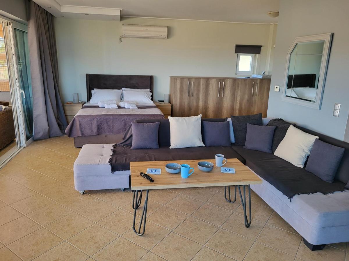 "Stergiou Luxury Apartment 2Nd Floor" Με Κοινη Πισινα Saronida 外观 照片
