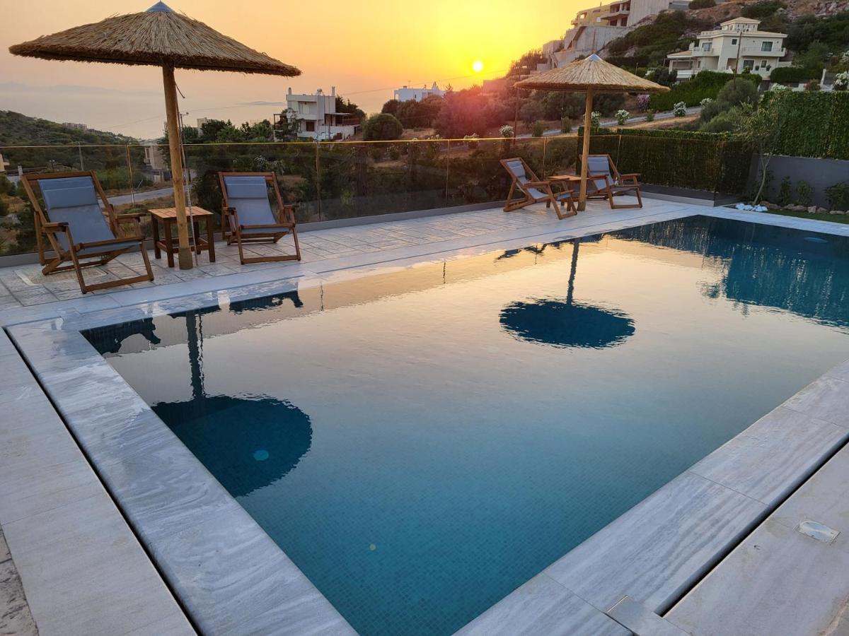 "Stergiou Luxury Apartment 2Nd Floor" Με Κοινη Πισινα Saronida 外观 照片