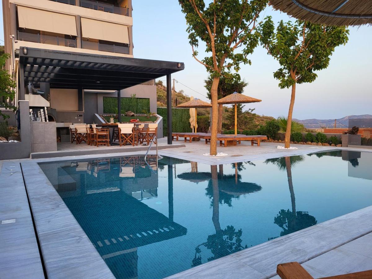 "Stergiou Luxury Apartment 2Nd Floor" Με Κοινη Πισινα Saronida 外观 照片